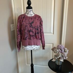 JoyLab Women's Crew Neck Sweater in Marbled Purple